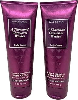 Bath & Body Works Ultimate Hydration Cream For Women 8 Fl Oz 2- Pack (A Thousand Christmas Wishes)