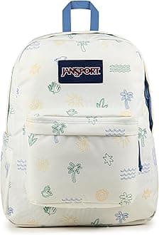 JanSport SuperBreak Plus Backpack with Padded 15-inch Laptop Sleeve and Integrated Bottle Pocket - Spacious and Durable Daypack for Work and Travel - Sunny Sketches