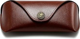 SUNGAIT Sunglasses Case for Men Women: Portable Leather Eyeglasses Case Hard Shell - Slim Case for Multiple Sunglasses