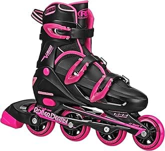 Roller Derby V-Tech 500 Adjustable Performance Inline Skates for Men, Women, Kids, Teens