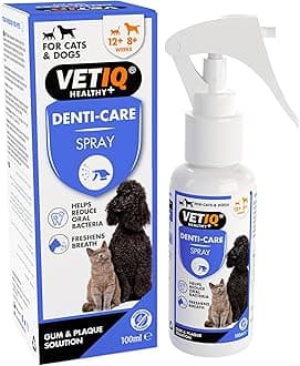Denti-Care Dental Spray for Dogs & Cats – No Brushing Required, Helps Reduce Oral Bacteria, Supports Gum Health, Freshens Breath with Pomegranate & Peppermint – 100ml