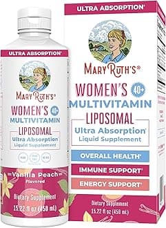 MaryRuth’s Multivitamin Liposomal for Women 40+ | Womens Multivitamin Liposomal | Immune Support Supplement | Menopause Supplement | Methylated Multivitamin | Vegan | Sugar Free | Non-GMO |15.22 Fl Oz