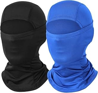Balaclava Ski Mask 2 Pack Full Face Mask for Men Women Shiesty Ski Mask Motorcycle Summer Face Cover Sun Protection Football