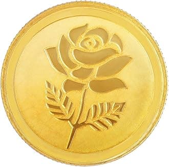 Malabar Gold & Diamonds Gold Coin 24K (999) 3 grams | 24 kt Gold Coin/Bar/Bullion for Akshaya Tritiya, Birthday, Wedding & Festive Gift, Rose Impression