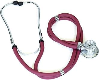 Primacare DS-9295-BD 30" Sprague Rappaport Style Stethoscope for Doctors, Nurses and Medical Students, First Aid Professional Dual Head Cardiology Kit for Men, Women and Pediatric, Burgundy