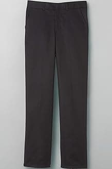 French Toast Boys' Adjustable Waist Relaxed Fit Pant, Black, 8