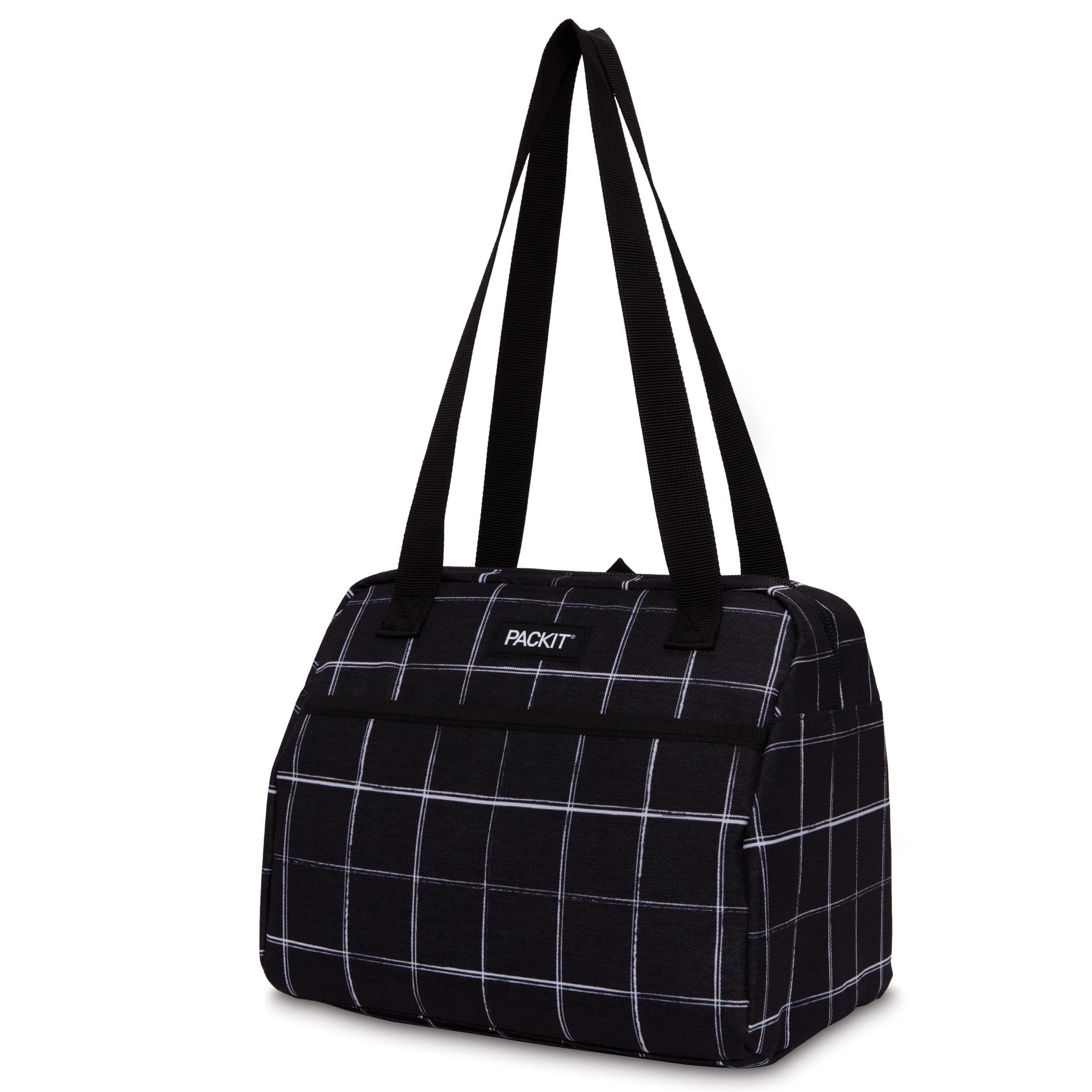 Packit, Lunch Bag Freezable Hampton Black Grid