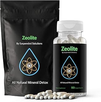 Zeolite Clinoptilolite Capsules – 90 Count, Pure Natural Mineral Detox, Removes Heavy Metals & Toxins, Gut Health & Immune Support, Responsibly Mined