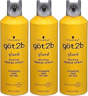 Got2b Glued Blasting Freeze Spray 12 oz (Pack of 3)