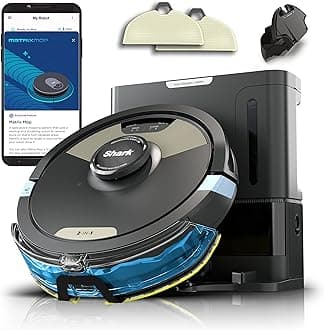 Matrix Plus | 2-in-1 Robot Vacuum & Mop for Carpets & Hard Floors | Sonic Mopping & Powerful Suction for Pet Hair | Self-Empty Base | 60-Day Capacity | HEPA | LiDAR Nav | Black/Gold | AV2610WA