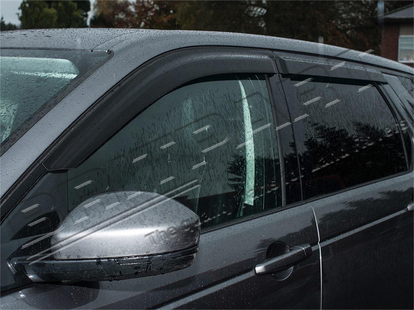 BRITPART Front & Rear Wind Deflector Set 4 Pieces Compatible with Land Rover Discovery Sport Part # DA6079