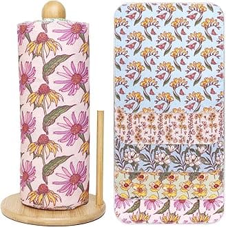 25 Pack Reusable Tissue Paperless Towel Roll Washable Cotton for Kitchen Towels Zero Waste Products Replacement Tissue (RT-H)