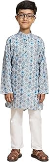 Pro-Ethic Style Developer Boy's Cotton Embellished Kurta Pajama for Baby Kids Ethnic Wear (S-166)