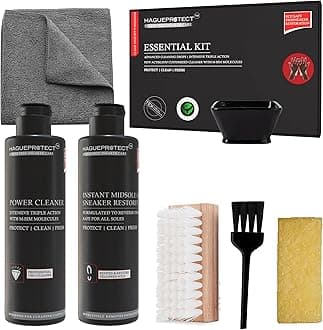 - Hagueprotect Concentrated Shoe Cleaner Kit & Sneaker Cleaner Sets | Deep Sneaker Cleaning Solution, Shoe Cleaner, Cleans & Conditions, Sneaker Care | Makes 5× Foam Cleaner Bottle
