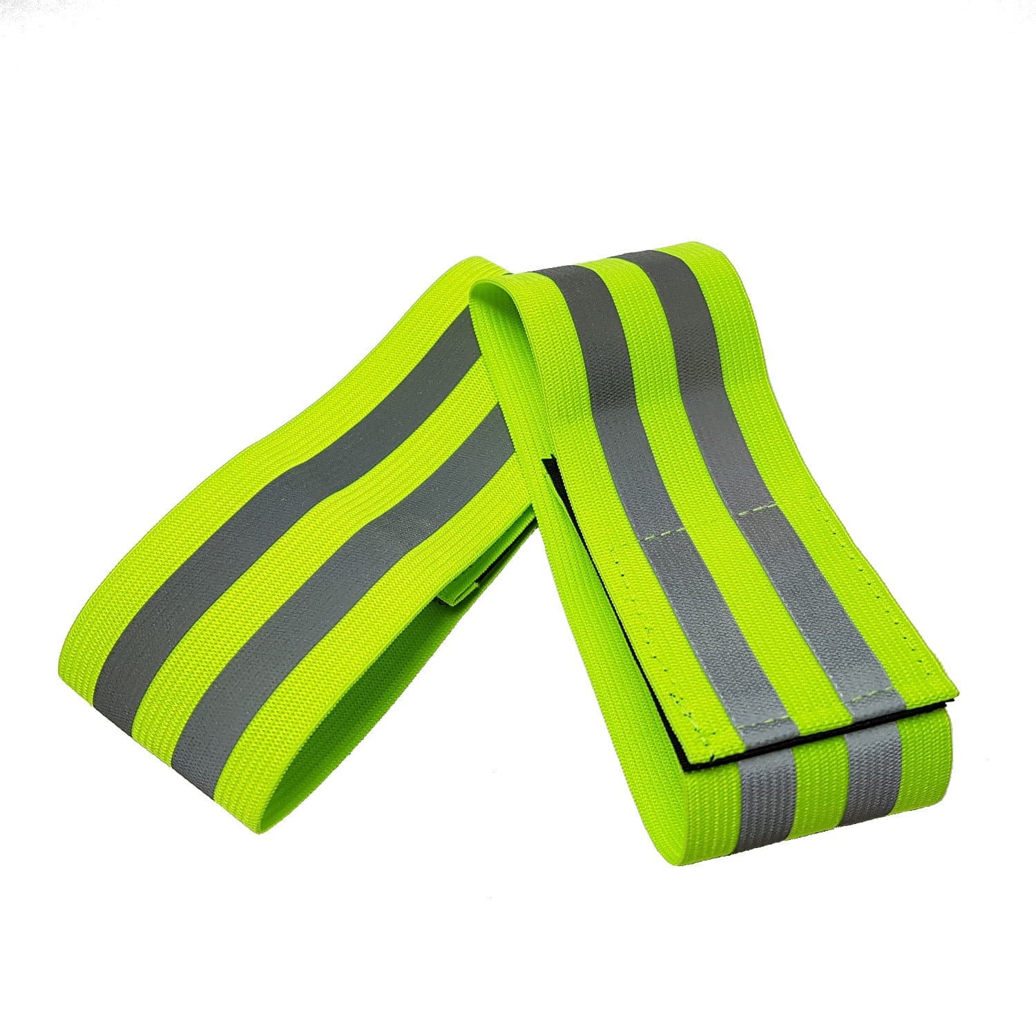 Hi Vis Reflective Running Armbands - High Visibility Elasticated Arm bands / Ankle Bands - Adjustable Length, Reflective Running Gear. Great for Walking, Cycling, Outdoor Safety. For Adults and Children