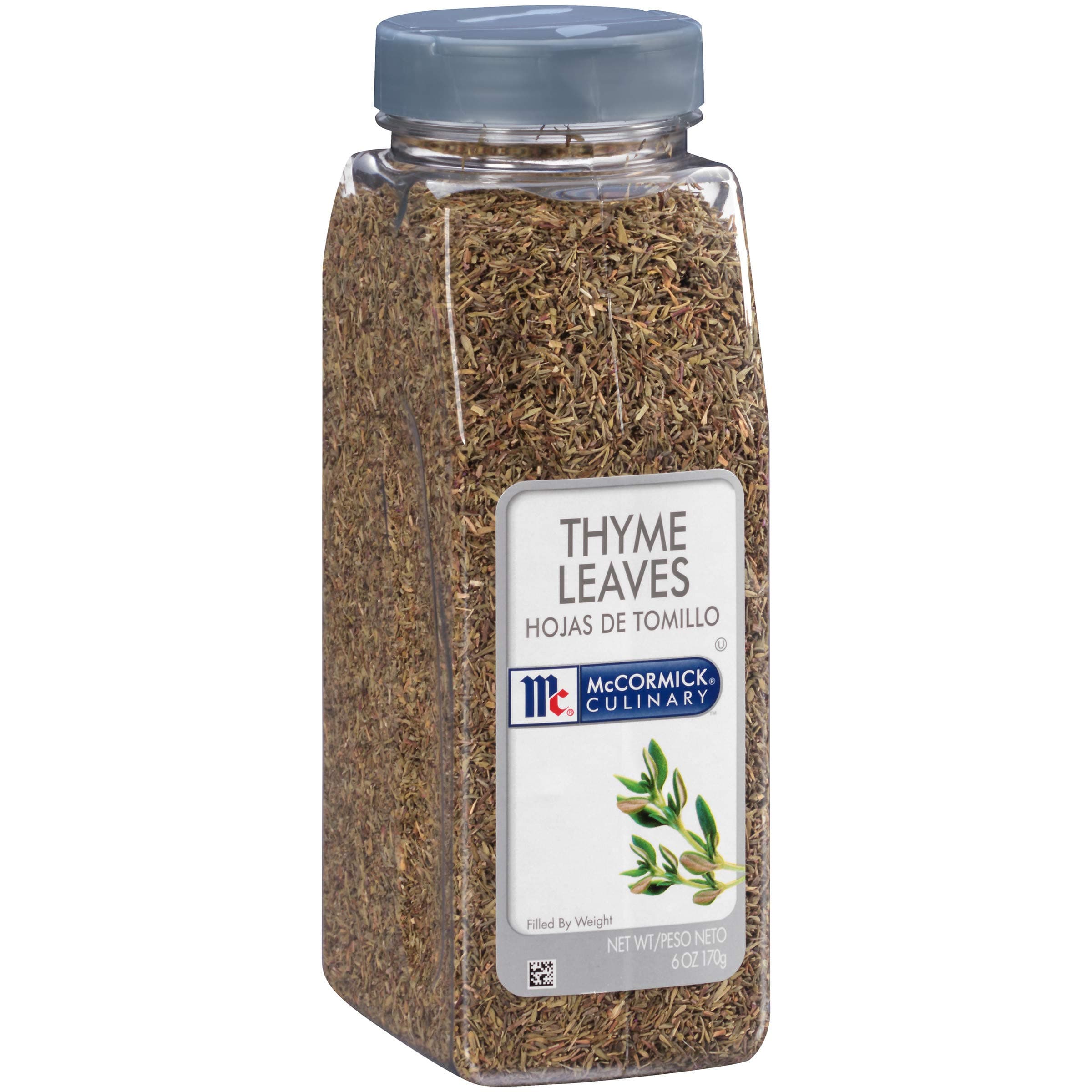Thyme Leaves, 6 oz - One 6 Ounce Container of Dried Thyme Leaves, Perfect for Soups, Meat and Seafood Entrees