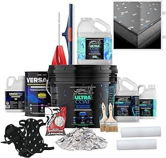 Epoxy Floor Kit for Concrete - USA Made - 2X Thicker, Industrial Grade, Residential & Commercial. 300-400 sq ft or 600 sq ft Kits. Many Styles (Medium Gray with Sea Mist, 600 ft²)