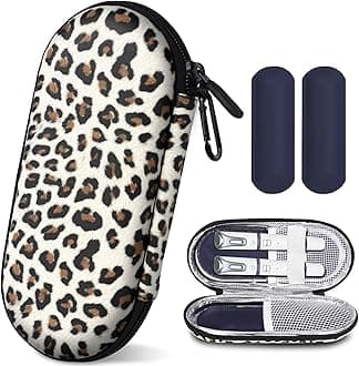 MOSLA Insulin Cooler Travel Case for Diabetic Organize Medication Insulated Cooling Bag with 2 Ice Packs for Insulin Pens and Other Diabetic Supplies (White leopard print)