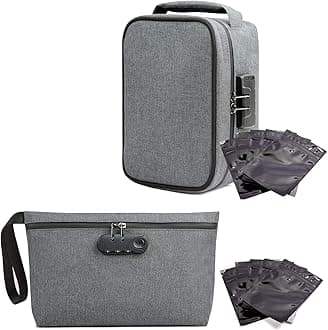 Large Waterproof Storage Boxs with Combination Lock,Portable Storage Case,Ziplock Bags Organizer Odorless Stash Box for Home and Travel Great Gifts for Women/Men