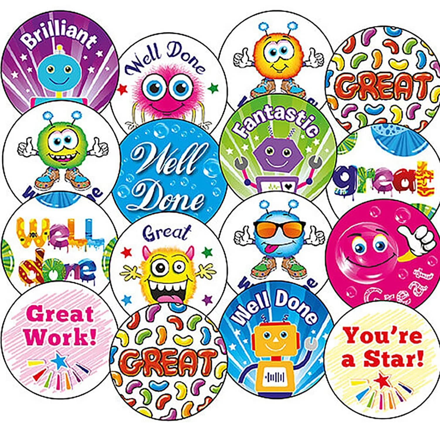Primary Teaching Services LtdScented Reward School Sticker Value Pack 25 Millimetres x 300 -