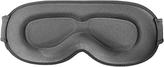 Sleep Eye Mask for Men Women, Sleeping Mask for Side Sleeper, Travel Blackout Night Blindfold Eye Shade Cover with Adjustable Strap (Grey-Side Sleeper)