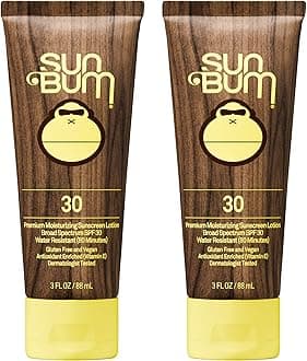 Sun Bum Original SPF 30 Sunscreen Lotion | Vegan and Hawaii 104 Act Compliant (Octinoxate & Oxybenzone Free) Broad Spectrum Moisturizing UVA/UVB Sunscreen with Vitamin E | 3 oz (Pack of 2)