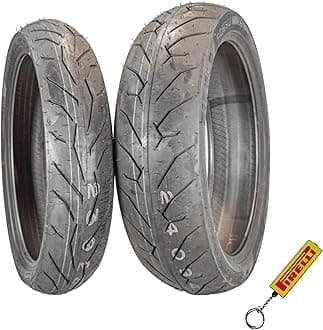 Pirelli Diablo Rosso II Front Motorcycle Tire 110/70-17 with Keychain (110/70-17 140/70-17)