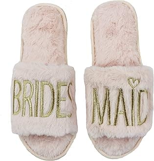 Wedding Slippers - Bride and Bridesmaid Slippers, Getting Ready Outfits for Bridal Party, I Do Crew, Wedding Day