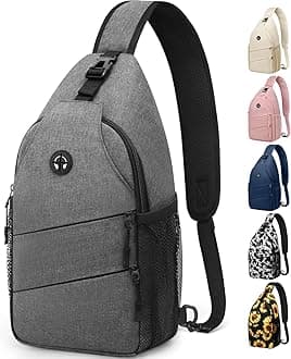 Crossbody Bags for Women Men Trendy Sling Bag Backpack Casual Chest Bag with Convertible Shoulder Strap