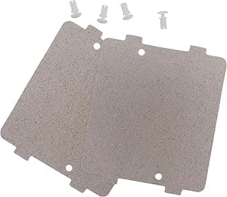 METER STAR 2 pc WB39X10034 & 262100100006 Microwave Waveguide Cover,4 Rivets - Compatible Mica Sheet Replacement (Fits AP4980541/AH3486812) for GE/General Electric Microwaves