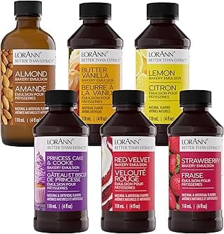 Lorann Oils Variety Bakery Emulsion: Multiple Flavors, Perfect for Enhancing Baking Variety in Cakes, Cookies & Desserts, Gluten-Free, Keto-Friendly, Baking Essential for Your Kitchen, 4oz per Bottle