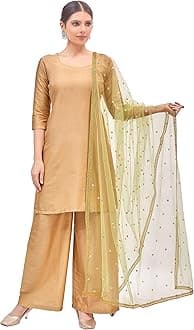 Studio Shringaar Women's Net sequence Embroidered Full Size Dupatta