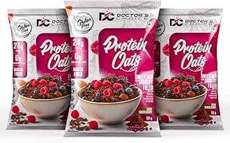 DC DOCTORS CHOICE Oats,High Protein Oats,24 G Pure Protein Breakfast Cereals,Jaggery Sweetened,Rich In Fiber,No Additives And 0 G Sugar (Dark Choco Berry 50 G,Pack Of 3)