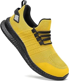 Steel Toe Shoes for Men and Women Comfortable Lightweight Work Safety Shoes Puncture Proof Slip Resistant Indestructible Sneakers Construction Work Utility Shoes