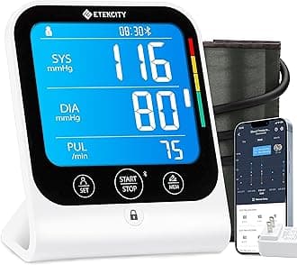 Bluetooth Blood Pressure Monitor, FSA-HSA Eligible, Smart Upper Arm Automatic BP Machine with App, Wide Cuff 8.6"-16.5", Irregular Heartbeat Detection,Home Medical Diagnostic Kit Wearables