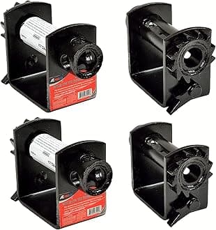 My Bestie ATE Pro. USA - 4'' Heavy Duty Storable Weld-On Truck Tie Down Winch, Cargo Tie Down Winch for Truck, Trailer, Flat Bed, Roll-Off Trucks, 4 Pack (33092)