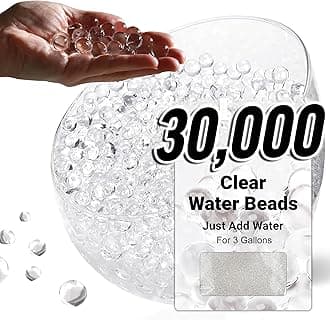 Water Beads, Water Balls, Decorative Water Beads for Plants, Decorative Gel Balls for Vase Fillers (Clear, 20,000)