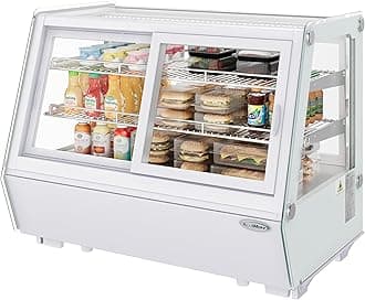 35 in. Self-Service Countertop Bakery Display Refrigerator in White (CDC-165-WH)