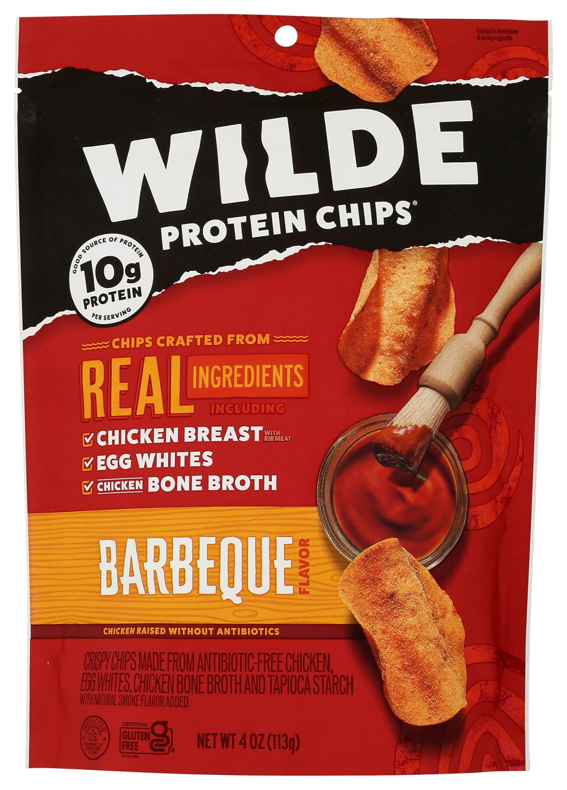 Wilde Snacks Chips Protein Bbq 4 OZ