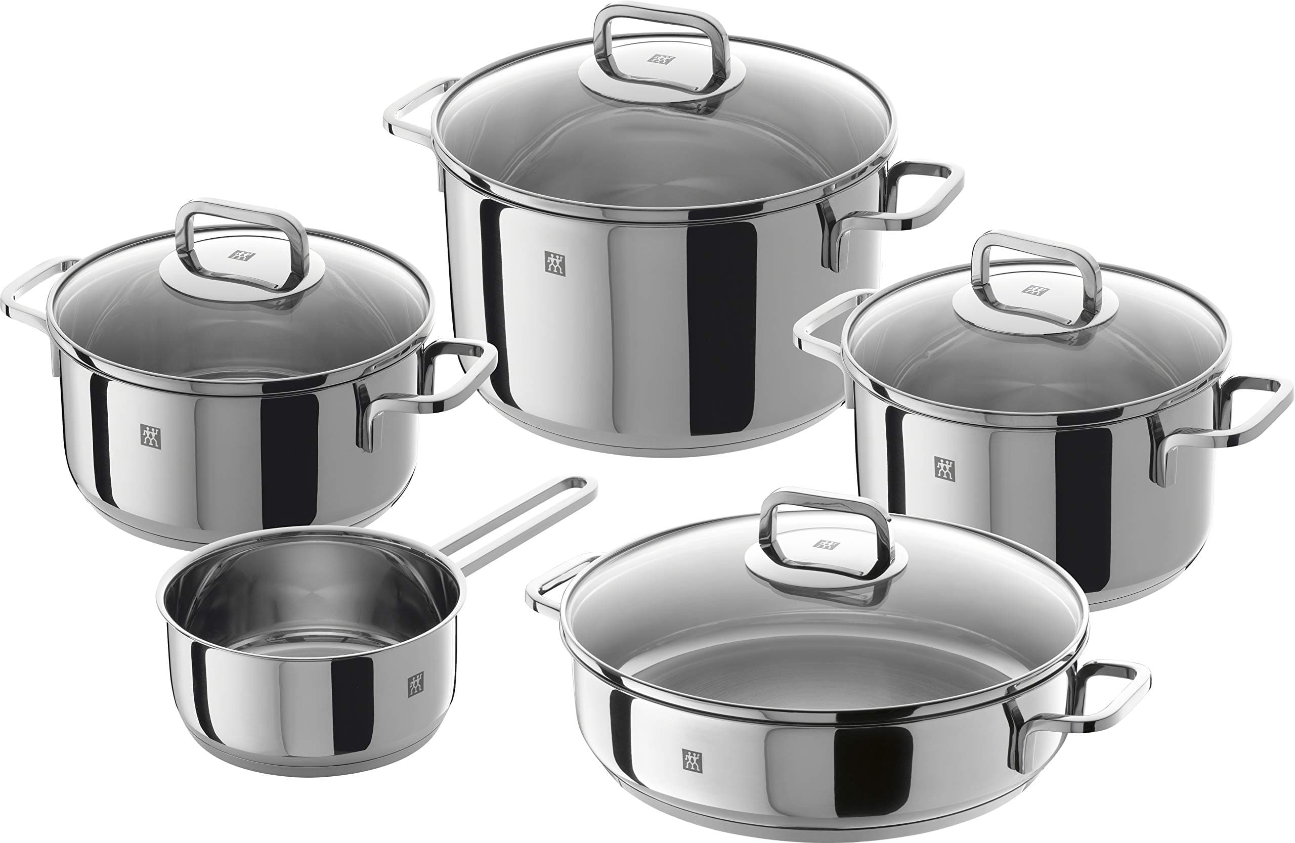 Quadro – 5 Piece Cookware Set, Silver Colour, 58 x 35 x 30 cm