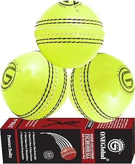 Incrediball Soft Practice Cricket Ball | Outdoor & Indoor Soft Rubber Cricket Ball With Core & Stitched Seam | For Honing Skills & Family Fun