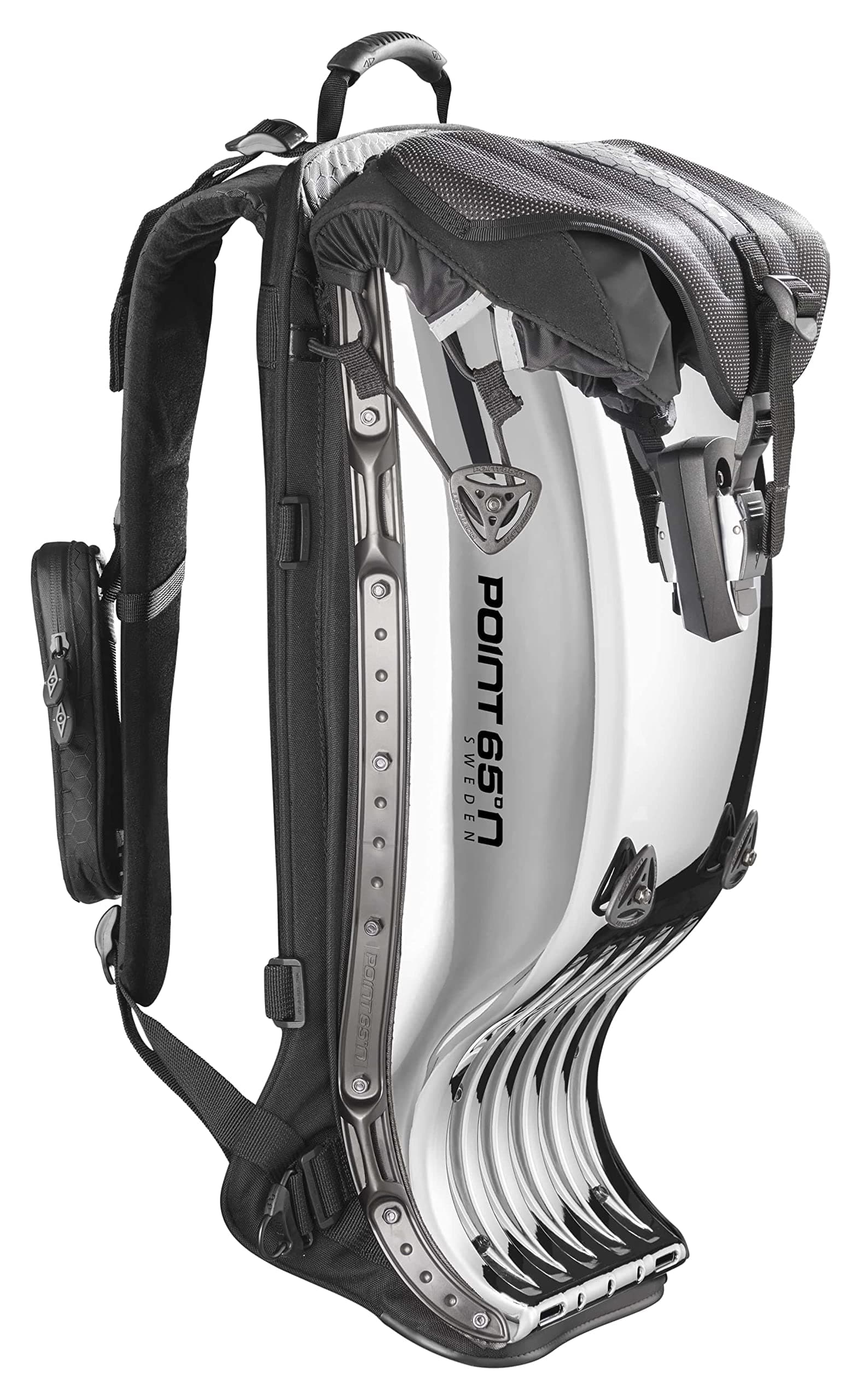 Boblbee GTX 25L Spine Protector/Backpack Chrome Edition, Silver, Large 25 Liter, Hard Shell Backpack