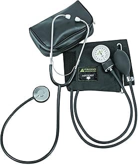Two-Party Home Blood Pressure Kit with Detached Nurse Stethoscope, Latex Free, Adult, (01-5521)