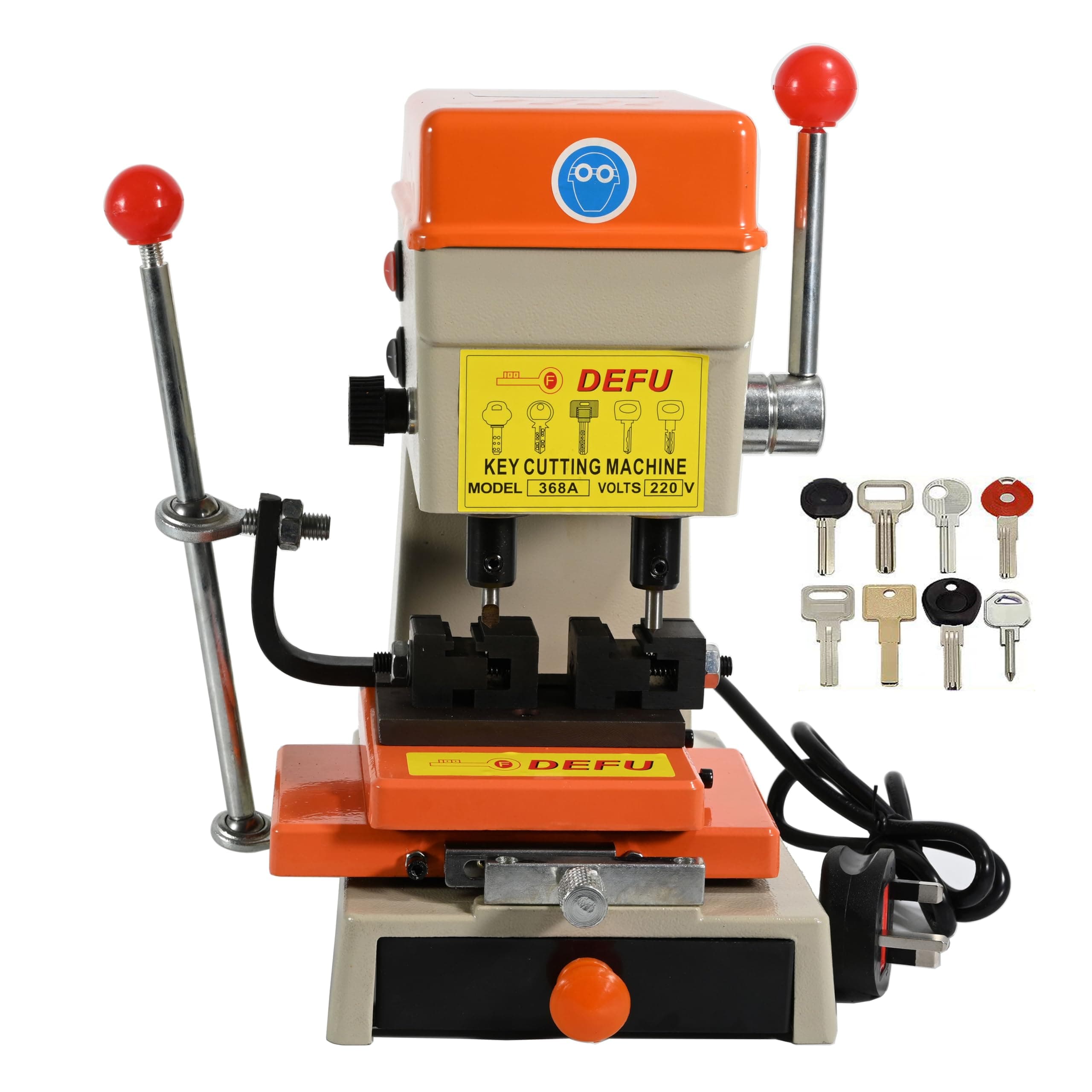 Professional 368-A Key Cutting Machine 220V Universal Key Copy Tool Duplicating Cutting Locksmith Equipment