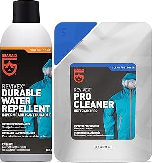 Gear Aid Care Kit with Revivex Pro Cleaner and Revivex Durable Water Repellent Spray