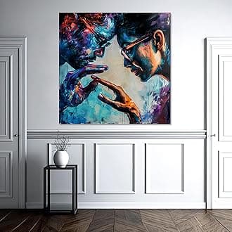 - The Castle Decor Modern Abstract Multiface Painting with Frame Big Size (24X24) Wall Art for Living Room, Bedroom, Drawing Room, Hotels-Wooden Framed-Digital Painting