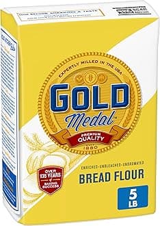 Gold Medal Premium Quality Bread Flour for Baking, 5 lb