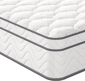 Vesgantti European Single Mattress 90x200cm - 10.3 Inch Hybrid Mattress with Breathable Foam and Individually Pocket Spring - Medium Firm, Classic Box Top Collection