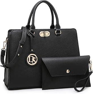 Women Handbags Purses Ladies Work Purse Satchel Tote Top Handle Shoulder Bags with Matching Clutch