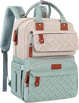 Diaper Bag Backpack, Baby Diaper Bag for Girls Boys, Multipurpose Baby Backpack for Women, Large Baby Essentials Travel Bag with Insulated Pockets and Stroller Straps